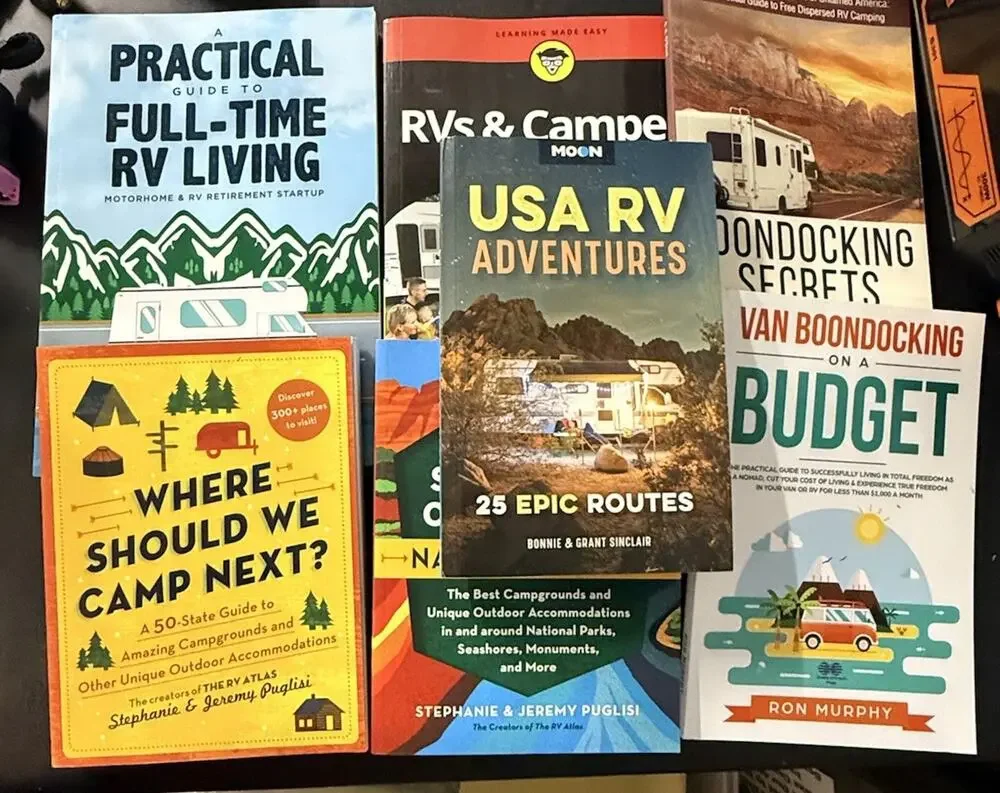 Huge Lot of RV and Boondocking Paperback Books